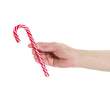 Fun Express Giant Candy Canes Peppermint Sticks - 12 Pack Individually Wrapped Christmas Candy for Holiday Decorations | Large 7 Inch Red & White Hard