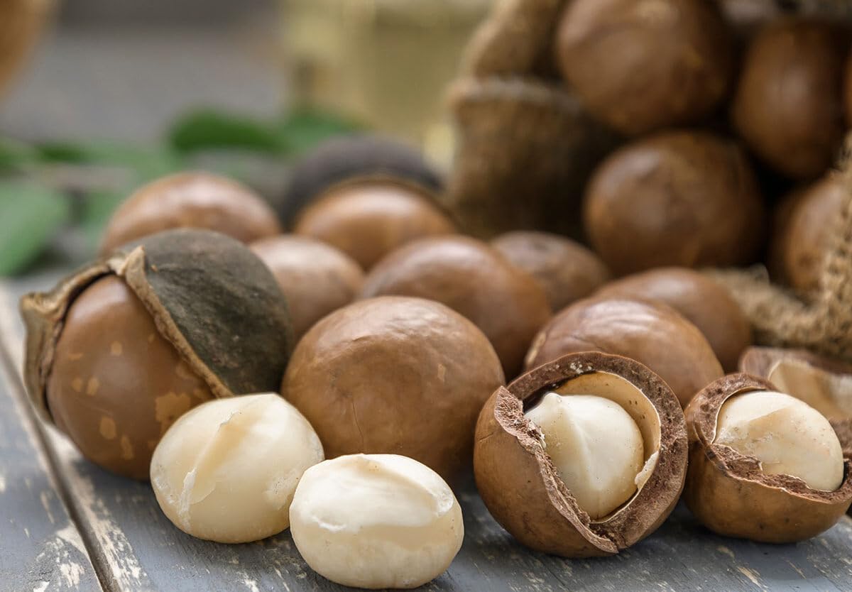Raw Macadamia Nuts, 5 Lb Bag