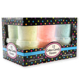Albert's Variety Flavored Cotton Candy - 12 Pack - Fluffy Rainbow Assorted Sweet Treat - Resealable Tubs - Perfect for Parties & Events, (Assorted mix