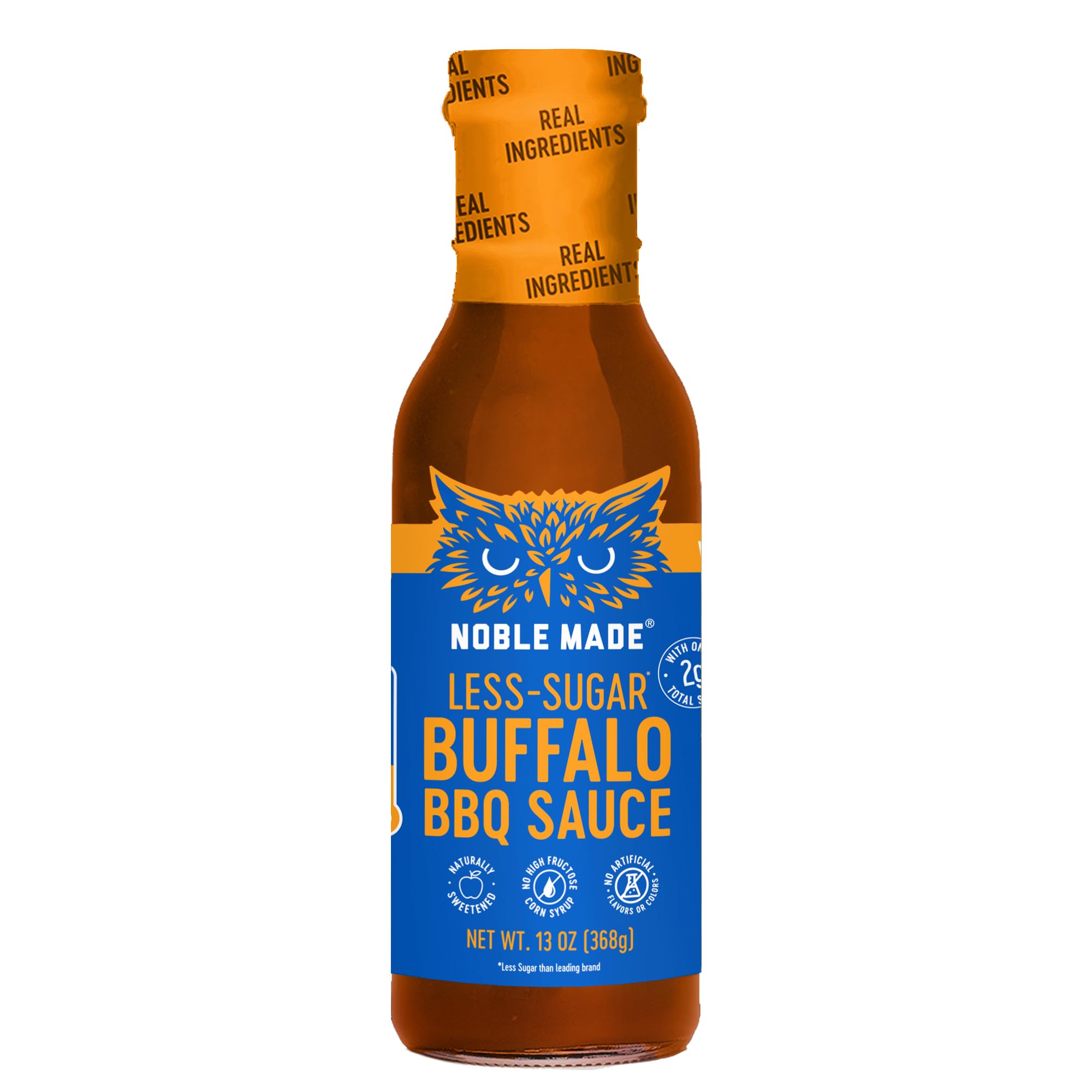 Noble Made Buffalo BBQ Sauce, Keto, Gluten Free, Vegan Dipping & Wing Sauce, Low Carb, Dairy Free, Low Calorie, Paleo, Low Sugar, and Whole30