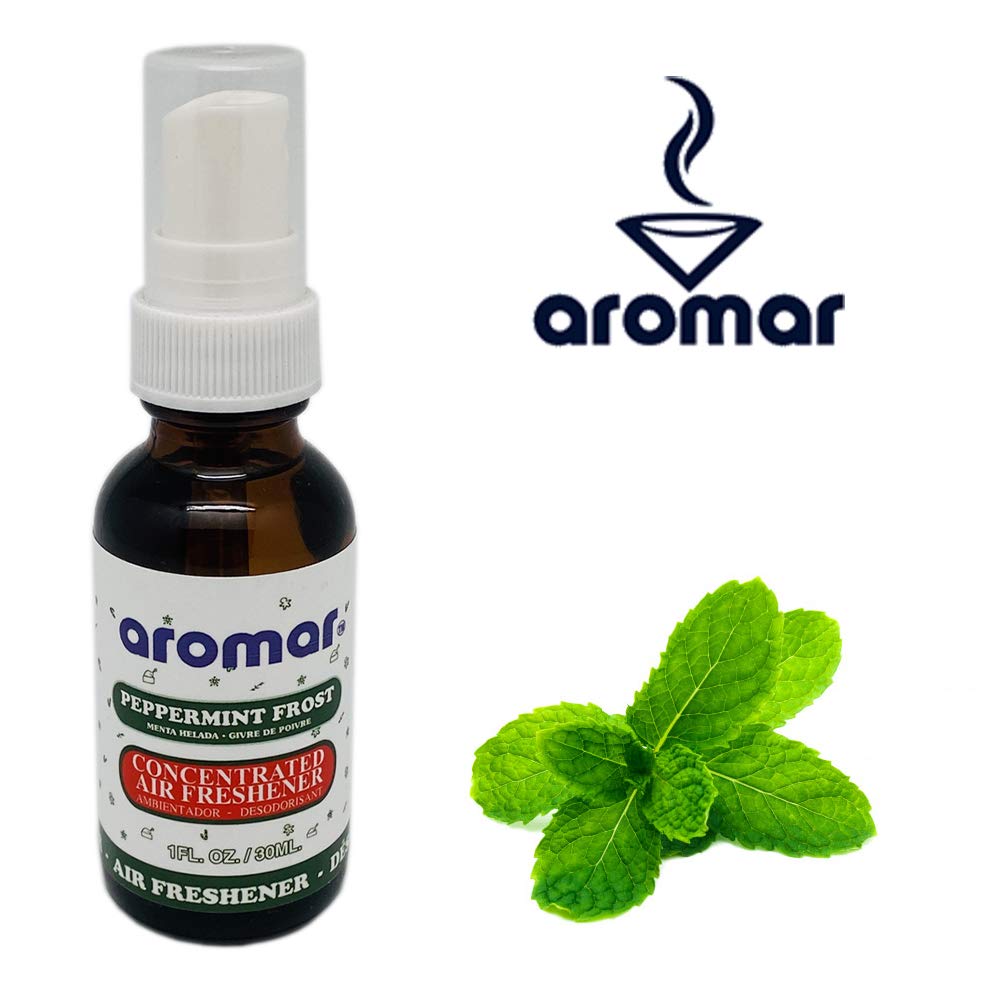 Aromar Peppermint Frost Concentrated Air Freshener Odor Eliminator (1 Oz Bottle) Holiday Collection