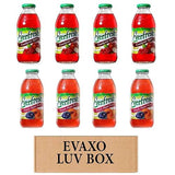 Evaxo LUV BOX - Variety Everfresh Juice 16 oz. Pack of 8, Cranberry Apple, Peach, Pear
