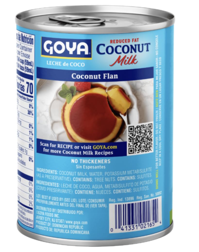 Goya Coconut Milk Reduced Fat, 13.5 oz, 2-Pack