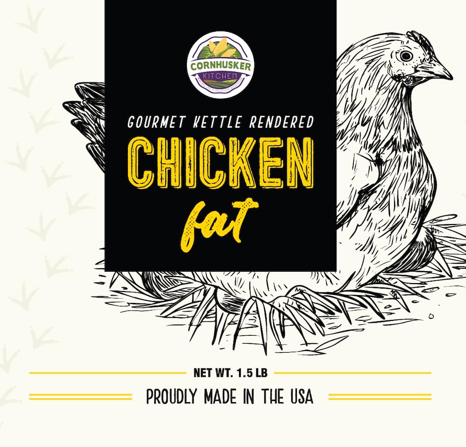 Cornhusker Kitchen Premium Rendered Tub 1.5lbs (Chicken Fat)