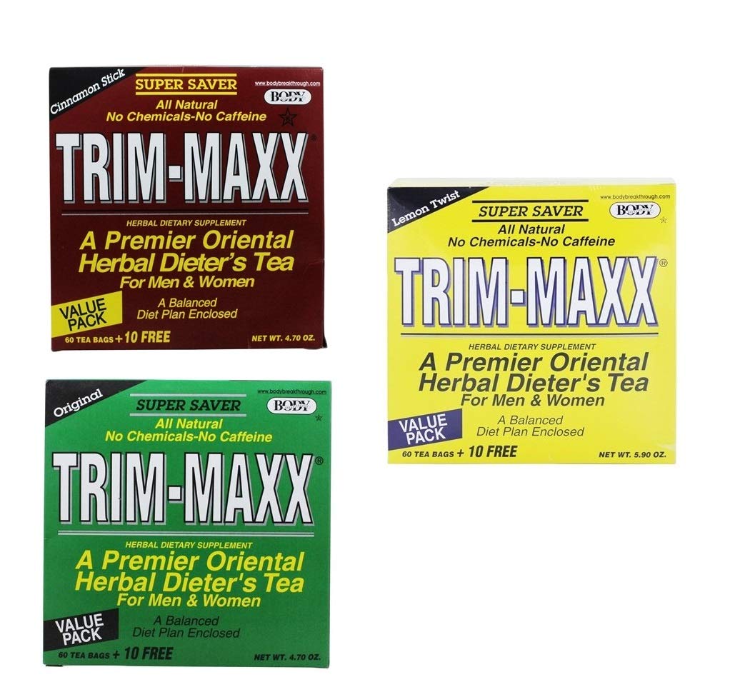 Body Breakthrough Trim Maxx Tea 60 Bags Variety (3 Pack)