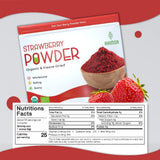 Organic Freeze Dried Strawberry Powder 8 oz | USDA Certified | Vegan Vitamin Food | Natural Organic Fruit Powder