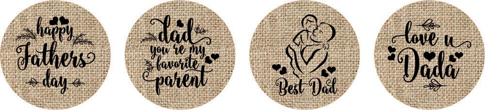 Darling Souvenir 190 Pcs Dad’s Special Day Chocolate Drop Labels - Fatherhood Appreciation Mini Candy Wrappers for Father’s Day Theme Celebration