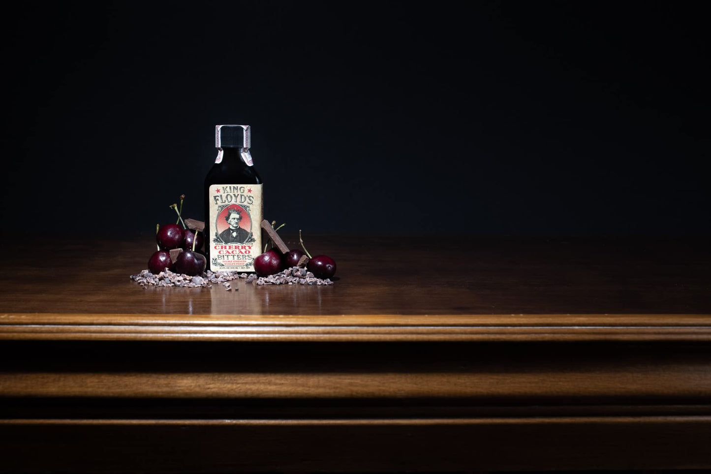 King Floyd's Artisanal Cherry Cacao Bitters for Cocktails (100ml) Hand Crafted, Made from Organic Cacao Nibs & Montmorency Cherries, Unique Luxurious
