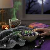 Kepperton Jack’s Fangs - Pumpkin Teeth Halloween Candy Corn - Gourmet Berry Cobbler Flavor - Purple & Orange Spooky Candy for Trick or Treat, Parties