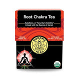 Buddha Teas - Root Chakra Tea - Organic Herbal Tea - For Security & Stability - With Ashwagandha Root, Raspberry Leaf, Cloves & Garnet Essence - 100%