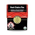 Buddha Teas - Root Chakra Tea - Organic Herbal Tea - For Security & Stability - With Ashwagandha Root, Raspberry Leaf, Cloves & Garnet Essence - 100%