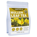 Jarteela - Mullein Leaf Tea Bags - 3g/Bag X 40 - Premium Compressed Dried Mullein Herbs For Easily Extracting & Great Flavor - Non-GMO - Caffeine-free