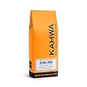 Kahwa Cuban Coffee Grounds, Cubano Dark Roast Espresso Blend, Ground Coffee, 1 lb Bag