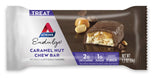 Atkins Endulge Caramel Nut Chew Bar, Low Sugar Snack, Dessert Bar, High Fiber Bar 1g Sugar, 10 Count