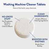 THE CLEAN PEOPLE Washing Machine Cleaner - Washer Machine Cleaner Tablets for Removing Odor, Grime & Scale Buildup - Front Load and Top Load Laundry