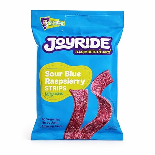 Joyride Sour Blue Raspberry Strips, 3.5 oz