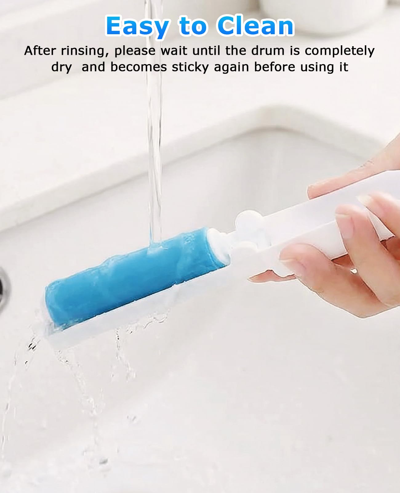 PASDUCHAS Mini Reusable Lint Roller, 15PCS Portable Washable Foldable Lint Remover Brush with Sticky Gel, Easy to Clean for Clothes and Pet Hair