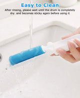 PASDUCHAS Mini Reusable Lint Roller, 15PCS Portable Washable Foldable Lint Remover Brush with Sticky Gel, Easy to Clean for Clothes and Pet Hair