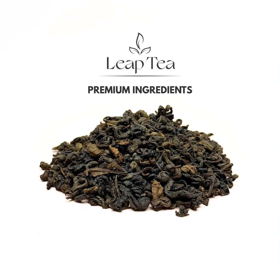 Leap Jasmine Green Tea Loose Leaf - Jasmine Scented Green Tea, Whole Leaf, Smooth Floral Aroma, Hot or Iced, 5 oz (142g) Loose Leaf Ceylon Tea, 90-100
