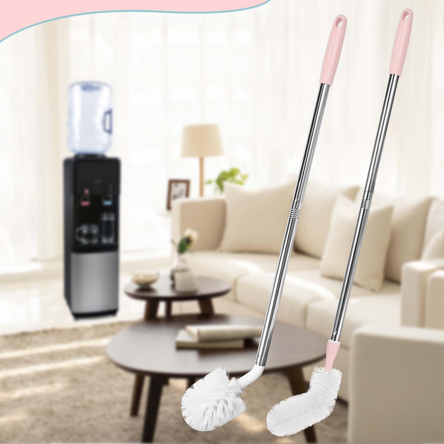 5 Gallon Water jug Cleaning Brush?2 Pack Bucket Brush, Kettle Brush, Cleaning Extra Long Bottles, 5 Gallon Jug Cleaner, Water Bottle Brush?Carboy