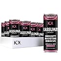 Kassumay Hibiscus Botanical Juice - Premium Plant-Based Wellness Beverage | Immune Support | Antioxidant-Rich | All-Natural | No Added Sugar| 12 Pack