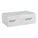 Windsoft C Fold Disposable Bathroom Paper Towels, 2,400 Recycled White Hand Towels, 200 Towels Per Pack, 12 Packs Per Carton, 13.25"x10.2", Embossed