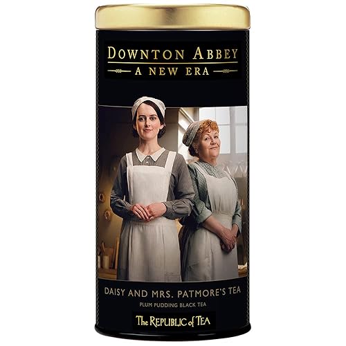 The Republic of Tea - Downton Abbey Daisy and Mrs. Patmore’s Tea, 36 Tea Bags, Plum Pudding Black Tea