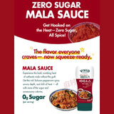 VIVID KITCHEN Mala Sauce | No Preservatives | Versatile, Easy-to-Squeeze | Sugar Free (2 Pack) (Mala Sauce (Low Calorie & Zero Sugar))