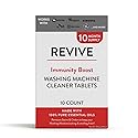 Immunity Boost Washing Machine Cleaner Tablets 10ct by Revive Essential Oils - 10 Month Supply, Synthetic Fragrance Free, Stain & Odor Fighting