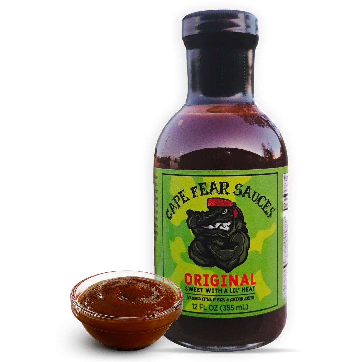 Cape Fear Sauces Original Barbecue Sauce, Natural BBQ Sauce for Chicken Wings, BBQ Chicken, Ribs & Meats, Sweet & Mild BBQ Sauces for Perfect Grilling
