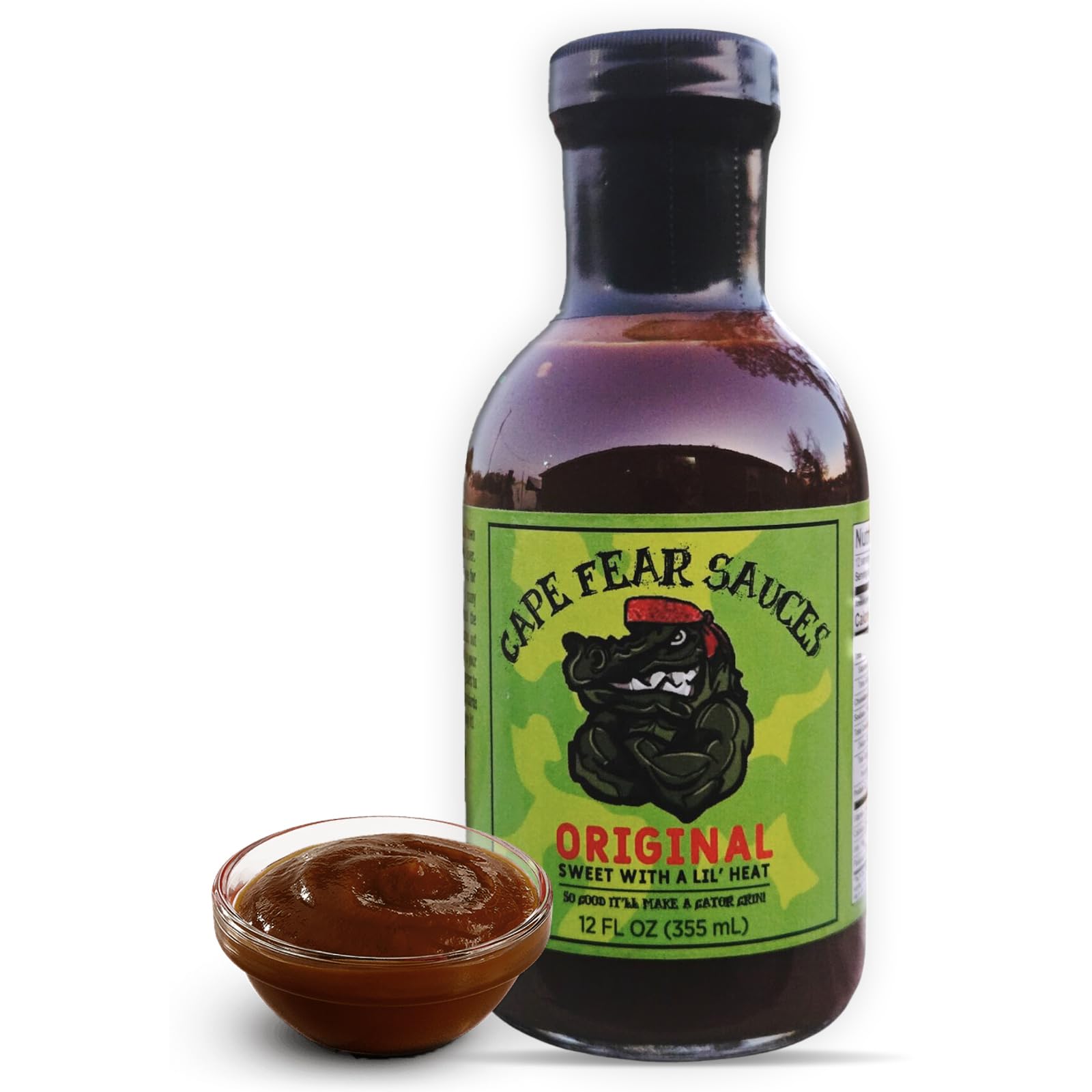 Cape Fear Sauces Original Barbecue Sauce, Natural BBQ Sauce for Chicken Wings, BBQ Chicken, Ribs & Meats, Sweet & Mild BBQ Sauces for Perfect Grilling