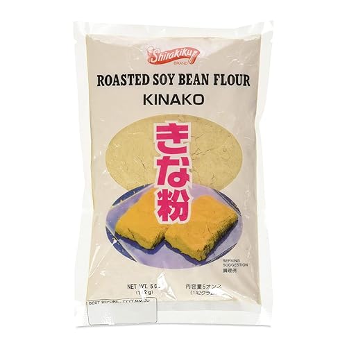 Shirakiku Kinako Japanese Roasted Soybean Flour - Additive-free Soybean Flour, Superfine Texture, Ideal for Baking & Cooking, 5 OZ (Pack of 1)