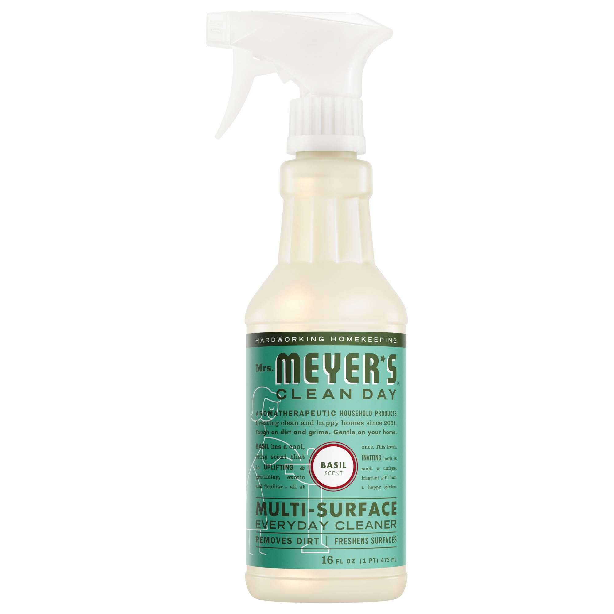 MRS. MEYER'S CLEAN DAY All-Purpose Cleaner Spray, Basil, 16 fl. oz