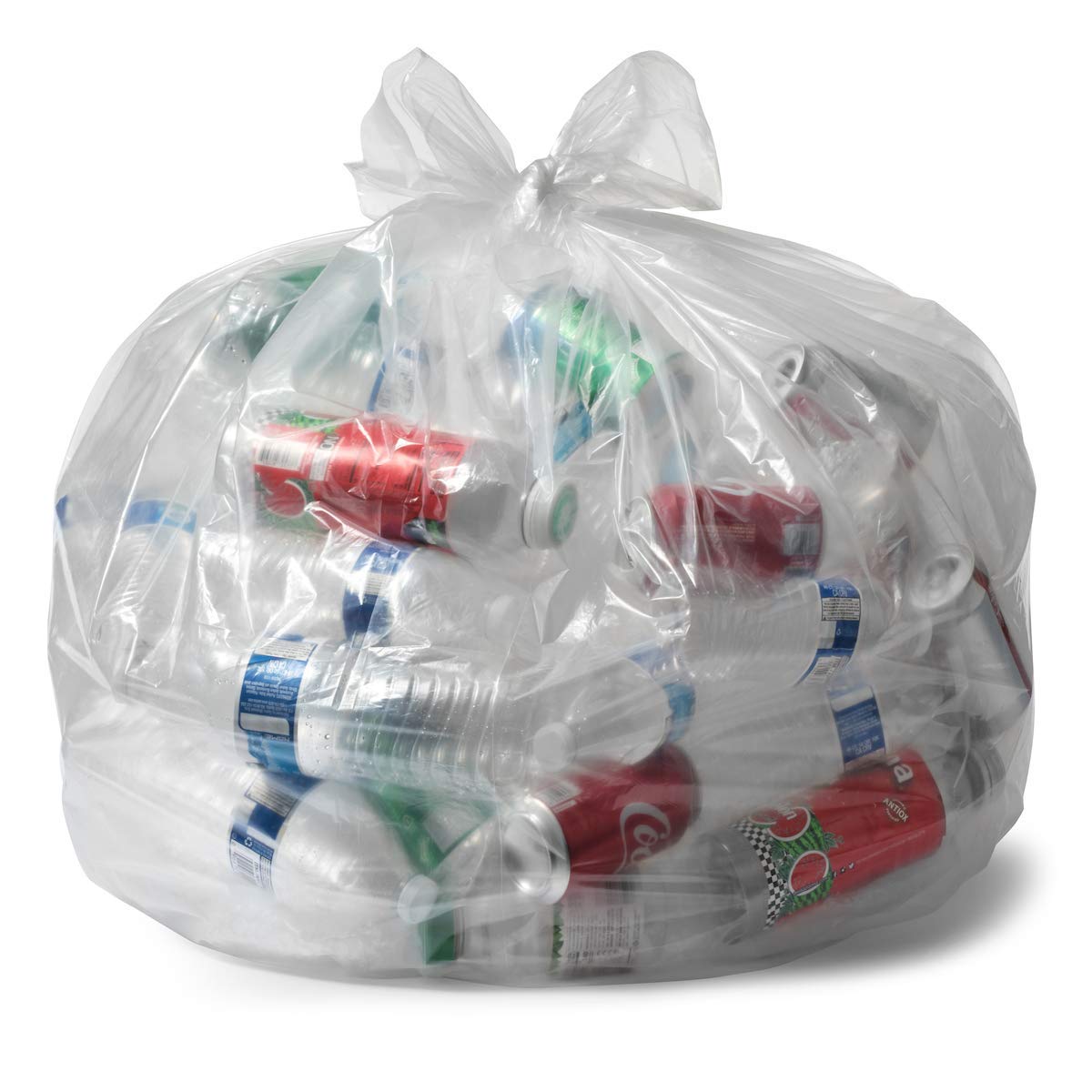 Aluf Plastics Heavy Duty 95 -96 Gallon Clear Trash Bags - (Pack of 32) 1.5 MIL - 61" x 68" Industrial Garbage Bags Premium Quality Can Liners