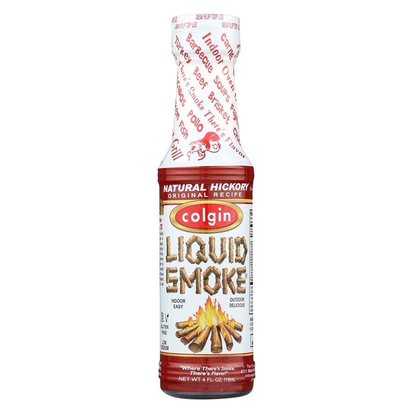 Colgin Liquid Smoke, Natural Hickory, 4-Ounce (Pack of 12)
