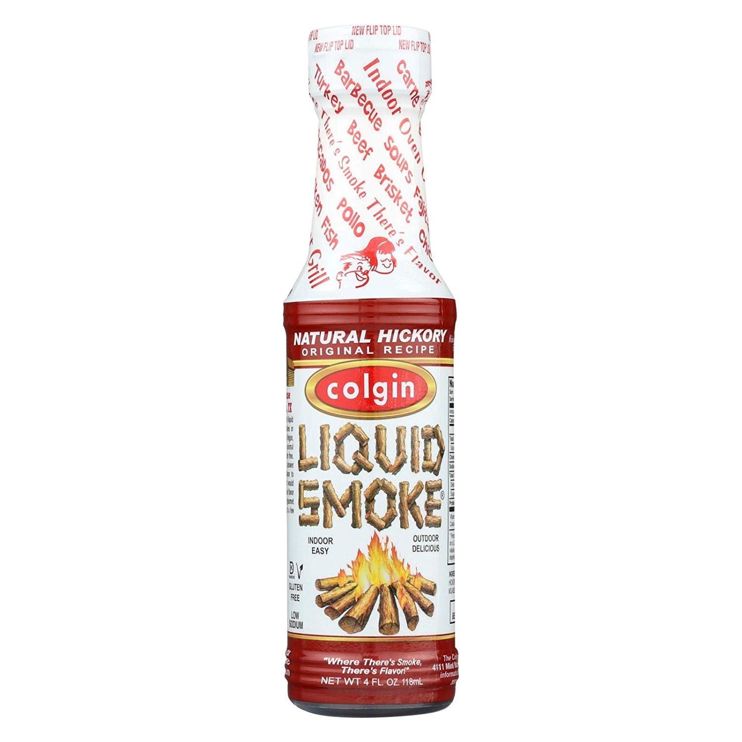 Colgin Liquid Smoke, Natural Hickory, 4-Ounce (Pack of 12)