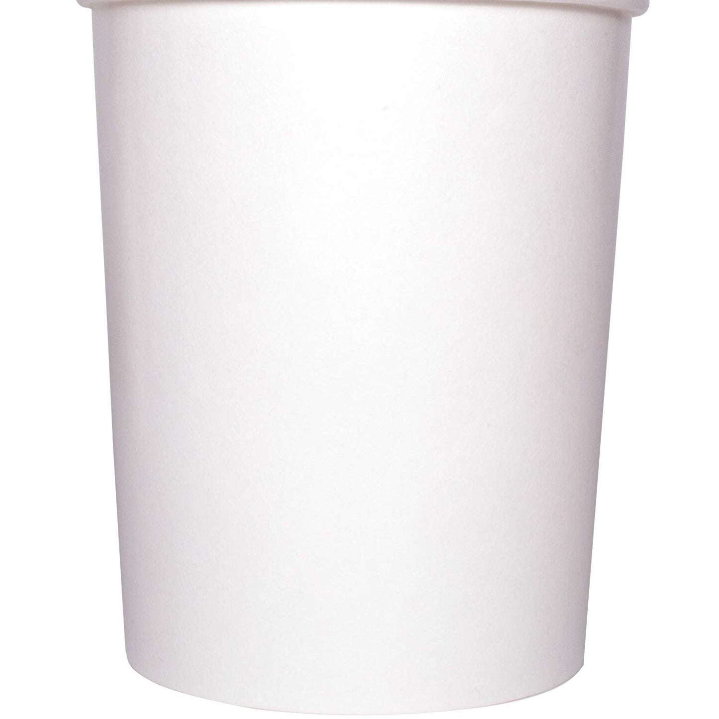 Karat [32oz - 500 ct] Large Paper Soup Bowls, Disposable Plastic-Free Party Supplies for Hot or Cold Food, 115mm Rim - White (FP-GFC32W)