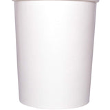 Karat [32oz - 500 ct] Large Paper Soup Bowls, Disposable Plastic-Free Party Supplies for Hot or Cold Food, 115mm Rim - White (FP-GFC32W)