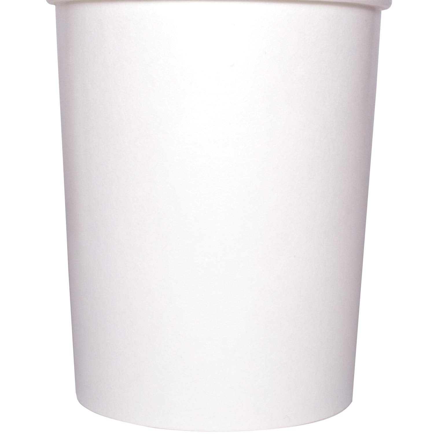 Karat [32oz - 500 ct] Large Paper Soup Bowls, Disposable Plastic-Free Party Supplies for Hot or Cold Food, 115mm Rim - White (FP-GFC32W)