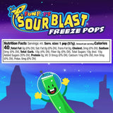 FunPops Sour Blast Freeze Pops, Variety Pack, 2 oz, 48 Count Box