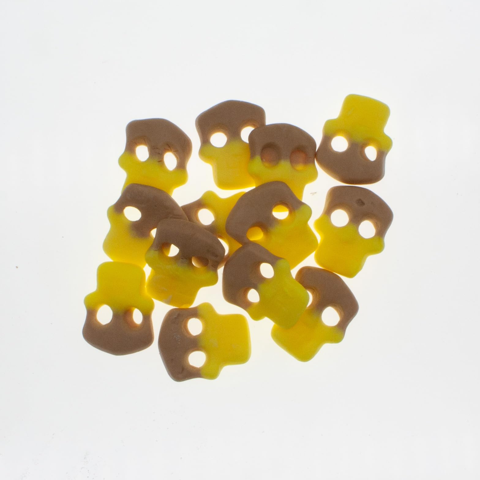 Swedish Style Sweet Banana & Toffee Skulls, 1 Pound in a Resealable Bag - Delicious Swedish Candy