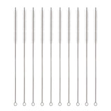 Extra Long Straw Cleaning Brushes for Stanley Cups, 12-Inch Length with 12mm Wide Nylon Bristles for 40/30/20 oz Tumblers (10 Pack)