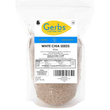 Gerbs Raw White Chia Seeds 4 lbs. | Small-Batch Packed in Resealable Bag, No Artificial Additives | Mildly Nutty Flavor, Ideal for Yogurt, Oatmeal