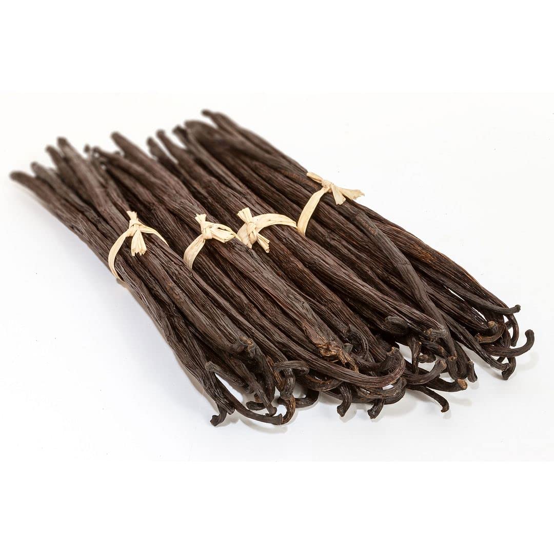 Sri Lankan Vanilla Beans Whole Grade A Vanilla Pods for Homemade Vanilla Extract, Baking, Ice Cream, Flavoring, & Vanilla Powder (8 Ounce)