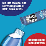 ICEE Blue Raspberry Singles To Go - Pack of 3 - Powdered Drink Mix - Zero Sugar - 6 Sticks Per Box - 18 Servings