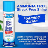 The Award Box Sprayway Glass Cleaner Foam Action Cleaner 19 oz. with Cleaning Cloth in Packaging (3 Pack)