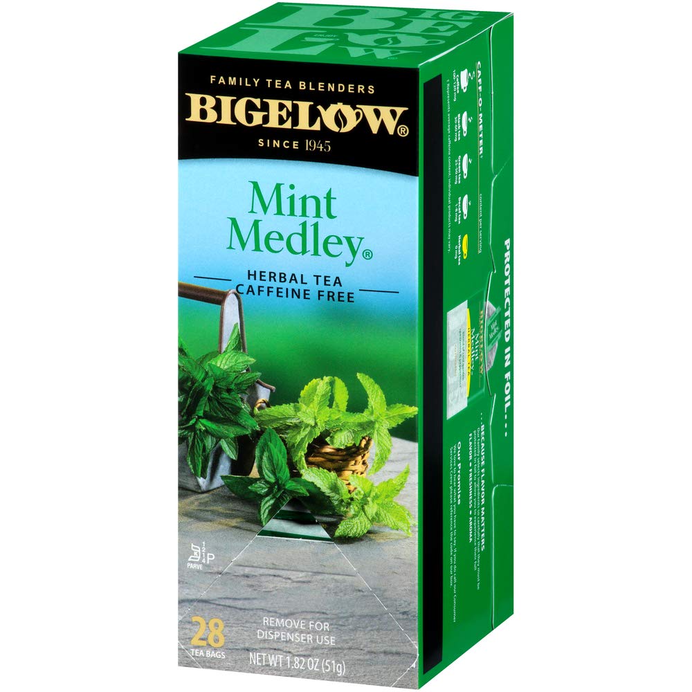 Bigelow Tea Bags, Mint Medley, 28-Count Boxes (Pack of 6)