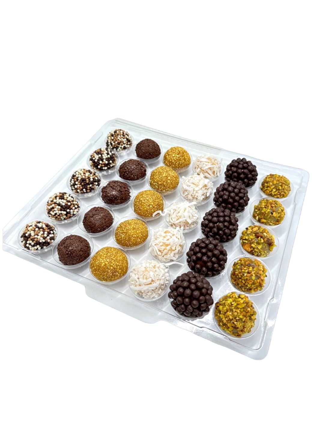 "Taste and See" Psalms 34:8 - Bible Verses Chocolate Gift Box, Brigadeiro Brazilian Truffles, 30 Units, Assorted flavors - Birthday Gift Baskets by