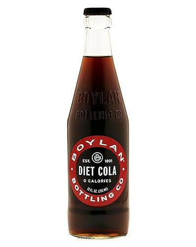 Boylan Diet Soda, Cane Cola, 12 fl oz, 12 Count