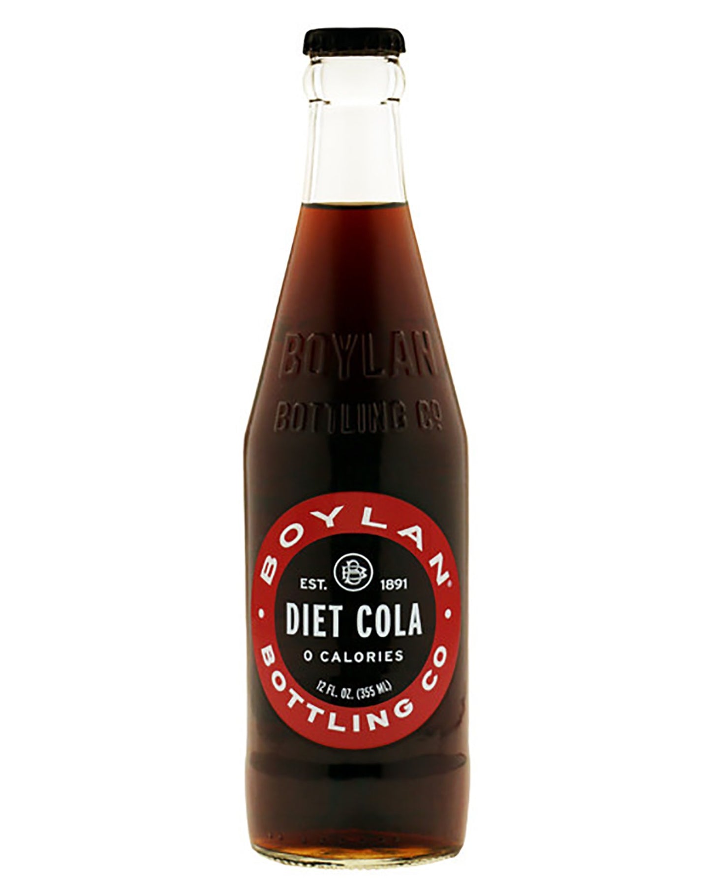 Boylan Diet Soda, Cane Cola, 12 fl oz, 12 Count